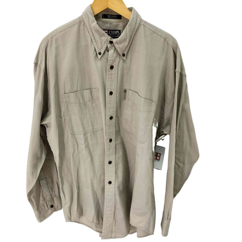 チャップスラルフローレン CHAPS RALPH LAUREN ボタンダウン コットン コーデュロイ シャツ メンズ import:L