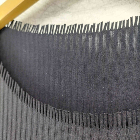 プリーツプリーズイッセイミヤケ PLEATS PLEASE ISSEY MIYAKE a-poc フリンジ プリーツ 半袖カットソー レディース 3