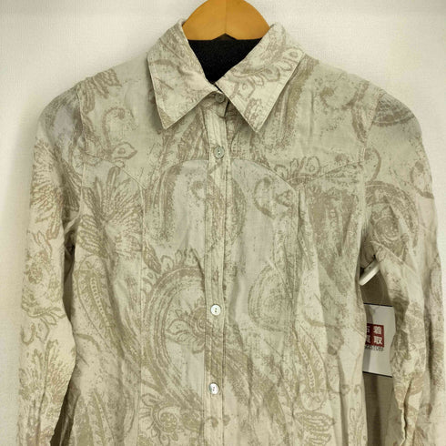 ゴア goa レーヨン100 ペイズリー柄 L/S ウエスタンシャツ Y2K レディース FREE