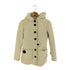 バーバリーブルーレーベル BURBERRY BLUE LABEL ラビットファー フーデッドコート レディース 40