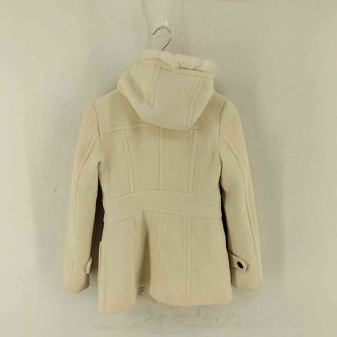 バーバリーブルーレーベル BURBERRY BLUE LABEL ラビットファー フーデッドコート レディース 40