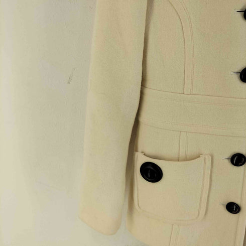 バーバリーブルーレーベル BURBERRY BLUE LABEL ラビットファー フーデッドコート レディース 40