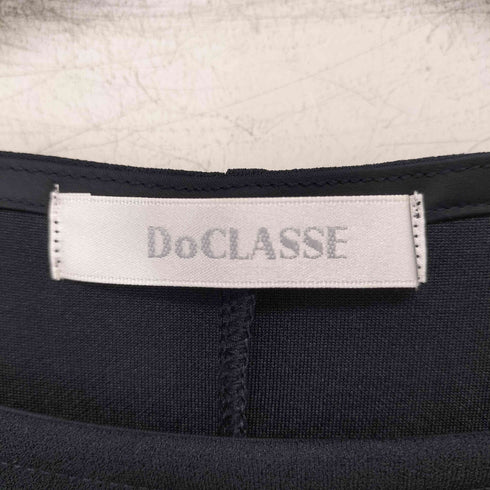 ドゥクラッセ DoCLASSE 26ss ストレッチジョーゼット・切替ボートネックトップス レディース JPN:M