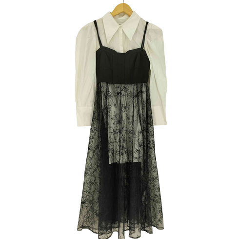 リリーブラウン Lily Brown 22AW ×宮脇咲良 シャツコンビワンピース レディース ONE SIZE