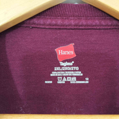 ヘインズ Hanes フットボール イベント 両面 プリント S/S Tシャツ メンズ import:XXL