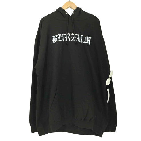 BURZUM ブラックメタル バンド ロゴ フォト プリント プルオーバー パーカー メンズ import:XXL