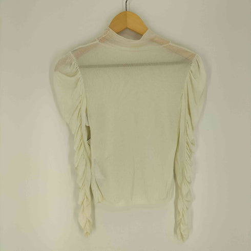 スナイデル snidel 23AW シースルーショルダーニットプルオーバー レディース ONE SIZE