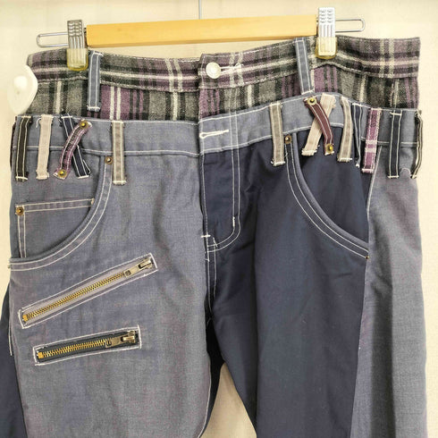 METHOD×UPSTART 00S ダブルベルトループカーブパンツ Y2K メンズ JPN:L