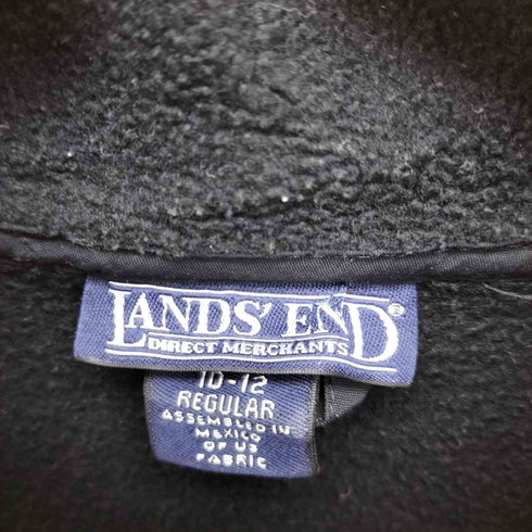 ランズエンド LANDS END 90S メキシコ製 裾ドローコード ジップアップ フリースジャケット メンズ import:M
