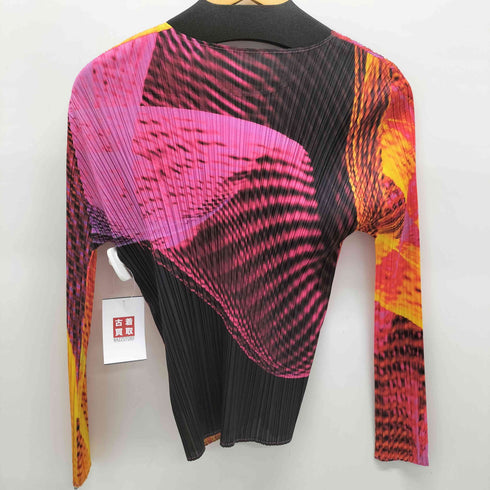 プリーツプリーズイッセイミヤケ PLEATS PLEASE ISSEY MIYAKE 総柄 プリーツカットソー レディース JPN:3