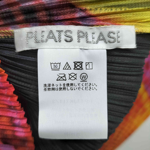 プリーツプリーズイッセイミヤケ PLEATS PLEASE ISSEY MIYAKE 総柄 プリーツカットソー レディース JPN:3