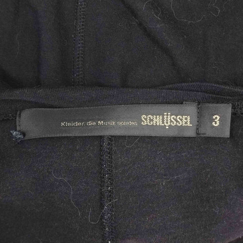シュリセル SCHLUSSEL レタリングプリント 変形カットソー y2k メンズ JPN:3