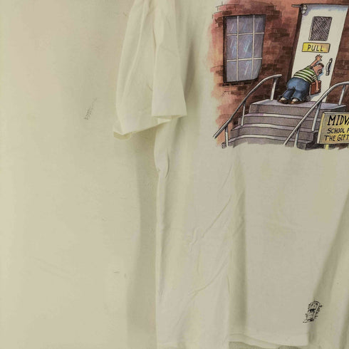 THE FAR SIDE 90S USA製 シングルステッチ フロントプリントTシャツ メンズ L