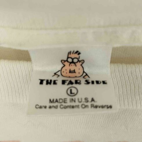 THE FAR SIDE 90S USA製 シングルステッチ フロントプリントTシャツ メンズ L