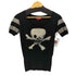 ヴィヴィアンウエストウッドレッドレーベル Vivienne Westwood RED LABEL 90-00S オーブ ロゴ スカル コットン S/S サマーニット Y2K レディース US:0-2
