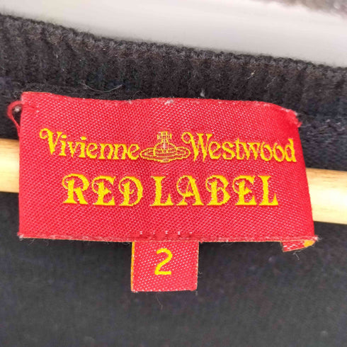 ヴィヴィアンウエストウッドレッドレーベル Vivienne Westwood RED LABEL 90-00S オーブ ロゴ スカル コットン S/S サマーニット Y2K レディース US:0-2