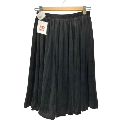 トリココムデギャルソン tricot COMME des GARCONS AD1990 90S ギャザー プリーツ ベロア スカート レディース JPN:M
