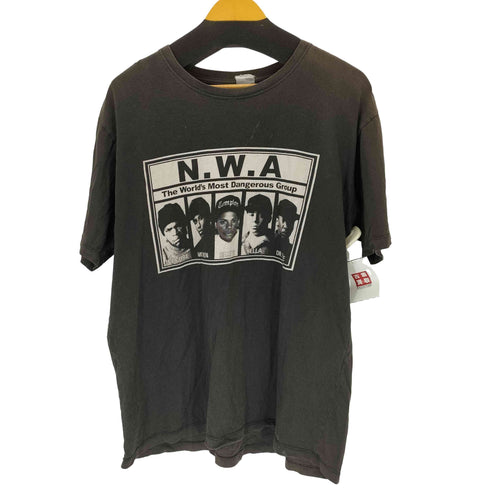 ラッパープリントクルーネックTシャツ メンズ