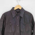 SISLEY 本革 クロコ型押し ウエスタンライク レザー ジャケット レディース import:S