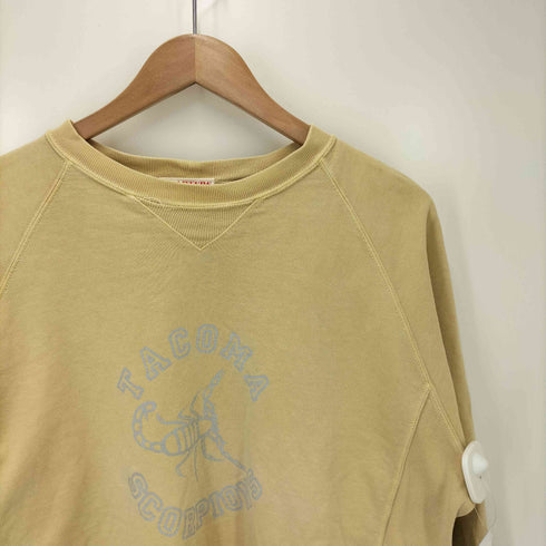quarters USA製 ピグメントダイ ロゴプリントスウェット vintage メンズ JPN:XS