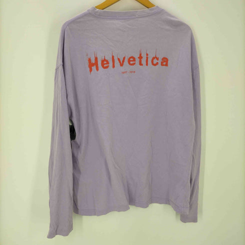 ポストアーカイブファクション POST ARCHIVE FACTION ロゴ Helvetica 両面 プリント L/S カットソー ロンT メンズ