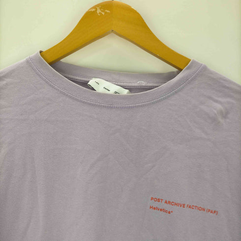 ポストアーカイブファクション POST ARCHIVE FACTION ロゴ Helvetica 両面 プリント L/S カットソー ロンT メンズ