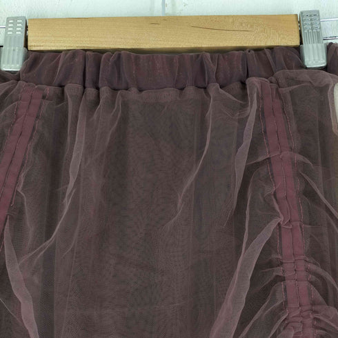 エジック Ezick DRAPE SHIRRING チュールレイヤードスカート レディース