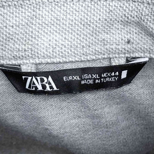 ザラ ZARA スナップボタン シャツジャケット メンズ US XL