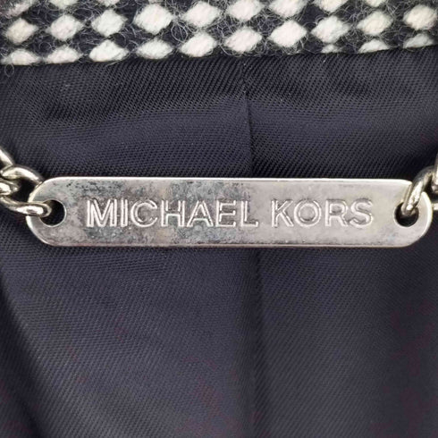 マイケルコース Michael Kors 総柄 ダブルブレスト ウールジャケット レディース