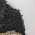 LONSLAN ロンスラン ベルト付き ファー 切替 ジップアップ ニット レディース