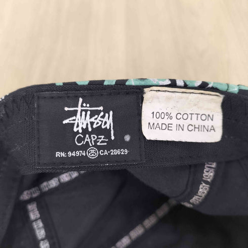 ステューシー Stussy CAPZ SSリンク 総柄テープバックジェットキャップ メンズ