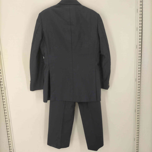 バーバリーズ BURBERRYS 80-90S OLD WOOL&MOHAIR ウール モヘア 45% 裏地背抜き ダブル テーラード ジャケット 紺ブレ スラックス セットアップ メンズ AB7