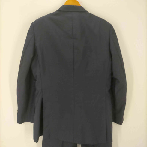 バーバリーズ BURBERRYS 80-90S OLD WOOL&MOHAIR ウール モヘア 45% 裏地背抜き ダブル テーラード ジャケット 紺ブレ スラックス セットアップ メンズ AB7