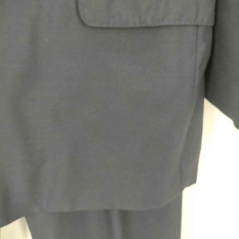 バーバリーズ BURBERRYS 80-90S OLD WOOL&MOHAIR ウール モヘア 45% 裏地背抜き ダブル テーラード ジャケット 紺ブレ スラックス セットアップ メンズ AB7
