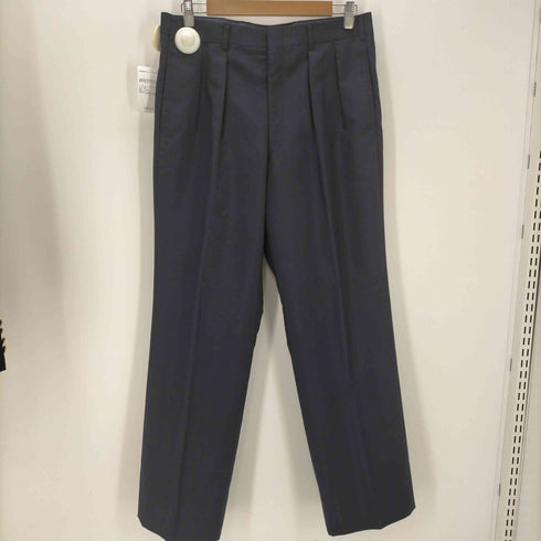 バーバリーズ BURBERRYS 80-90S OLD WOOL&MOHAIR ウール モヘア 45% 裏地背抜き ダブル テーラード ジャケット 紺ブレ スラックス セットアップ メンズ AB7