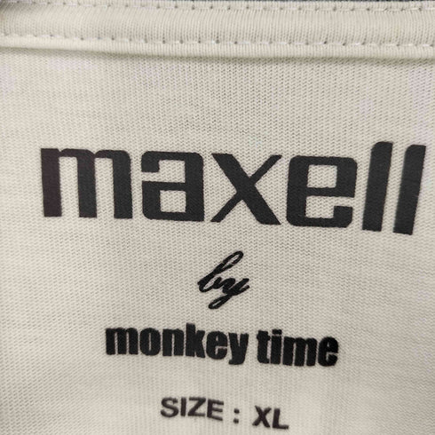 モンキータイム MONKEY TIME maxell Metal Vertex 両面プリントクルーネックTシャツ メンズ XL