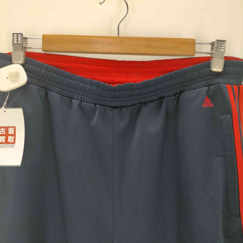アディダス adidas 00S 03SS 万国旗タグ 3ストライプ ライン ワイドレッグ イージー ワイド トラック パンツ 裾ジップ Y2K メンズ JPN:XL