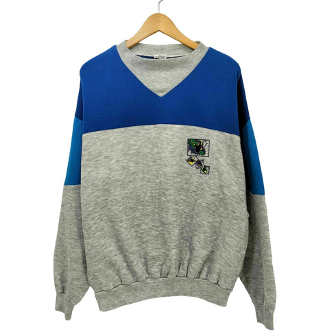 2トーン モックネック プリントスウェット SURF ACTION メンズ JPN:XL