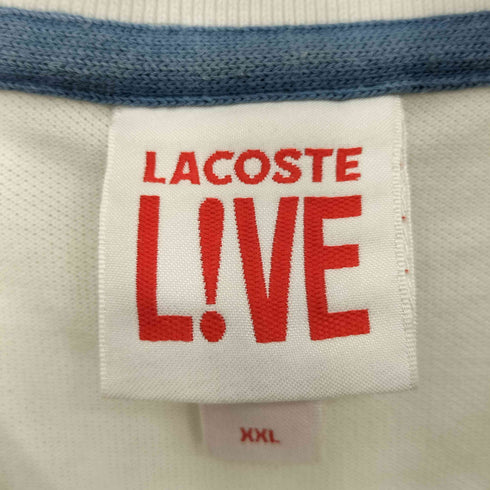 ラコステライブ Lacoste Live フロントボタン 半袖ポロシャツ メンズ XXL