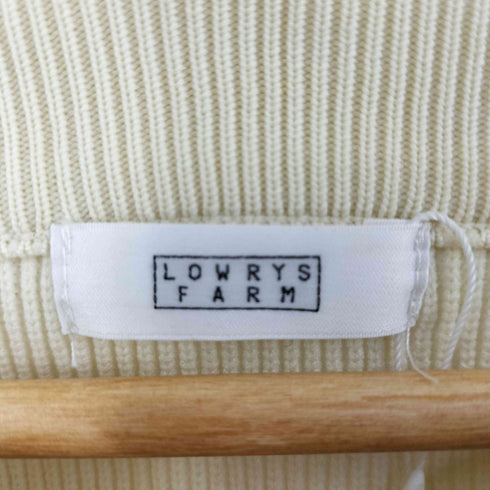 ローリーズファーム LOWRYS FARM リングドットクルーカーディガン レディース FREE