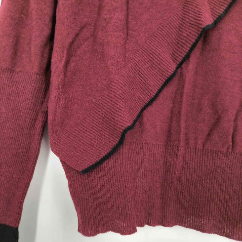 ソニアリキエル SONIA RYKIEL 90S イタリア製 ツートン リボン フリルニット レディース
