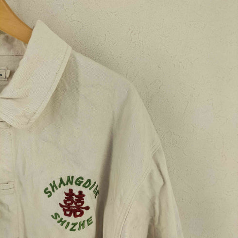 ニコアンド niko and... EMBROIDERED DENIM JACKET メンズ L