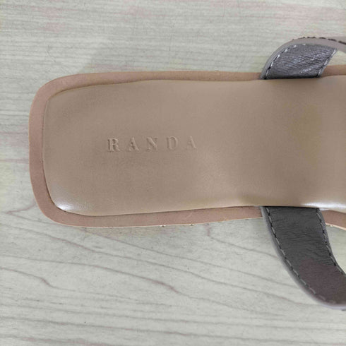 ランダ RANDA ステッチリボンフラットサンダル レディース S
