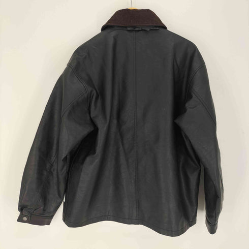 LIT UP 襟コーデュロイ 4ポケット フェイクレザー カバーオール メンズ JPN:L
