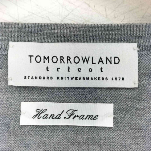 トゥモローランドトリコ TOMORROWLAND tricot スーパーファインメリノウール ハイゲージ Vネックニット メンズ JPN:XS