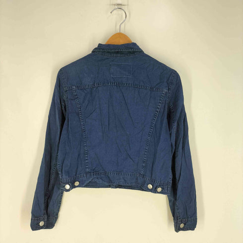 アニエスベー agnes b. jeans 90S フランス製 短丈 インディゴ染め トラッカージャケット レディース JPN:1