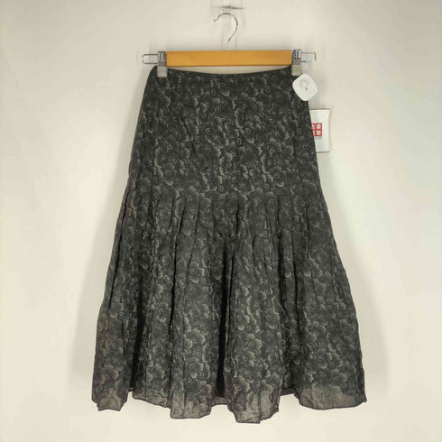 ソニアリキエル SONIA RYKIEL フランス製 花柄 プリーツスカート レディース FR:38-40