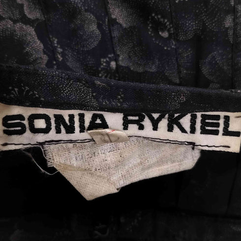 ソニアリキエル SONIA RYKIEL フランス製 花柄 プリーツスカート レディース FR:38-40