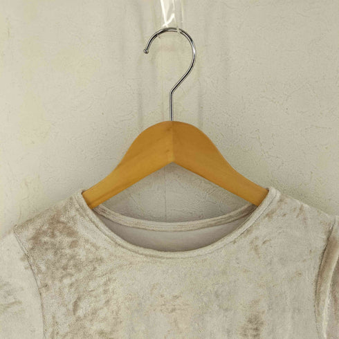 レイビームス Ray BEAMS ストレッチベロアTシャツ レディース