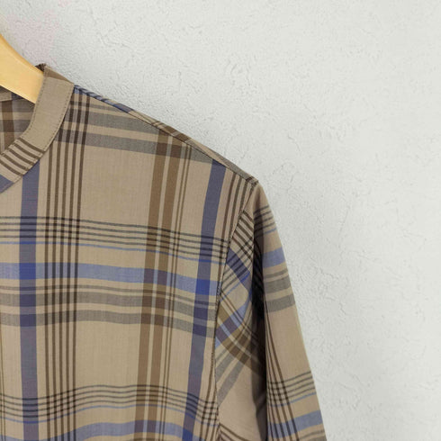 ピルグリムサーフプラスサプライ Pilgrim Surf+Supply チェックバンドカラーシャツワンピース レディース 1